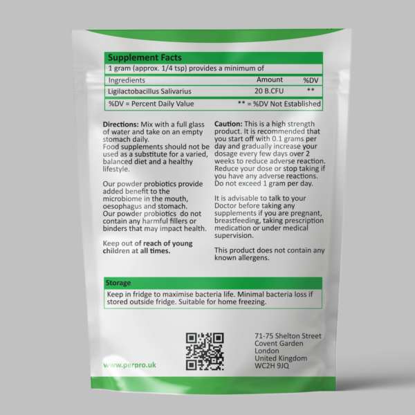 Lactobacillus Salivarius 20 Billion CFU/gram - Image 2