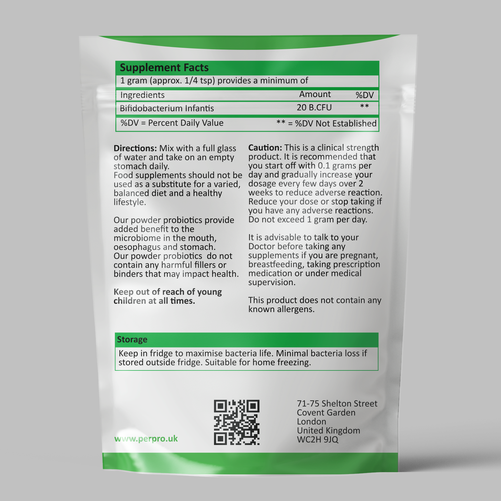 Bifidobacterium Infantis 20 Billion CFU/gram - Image 2