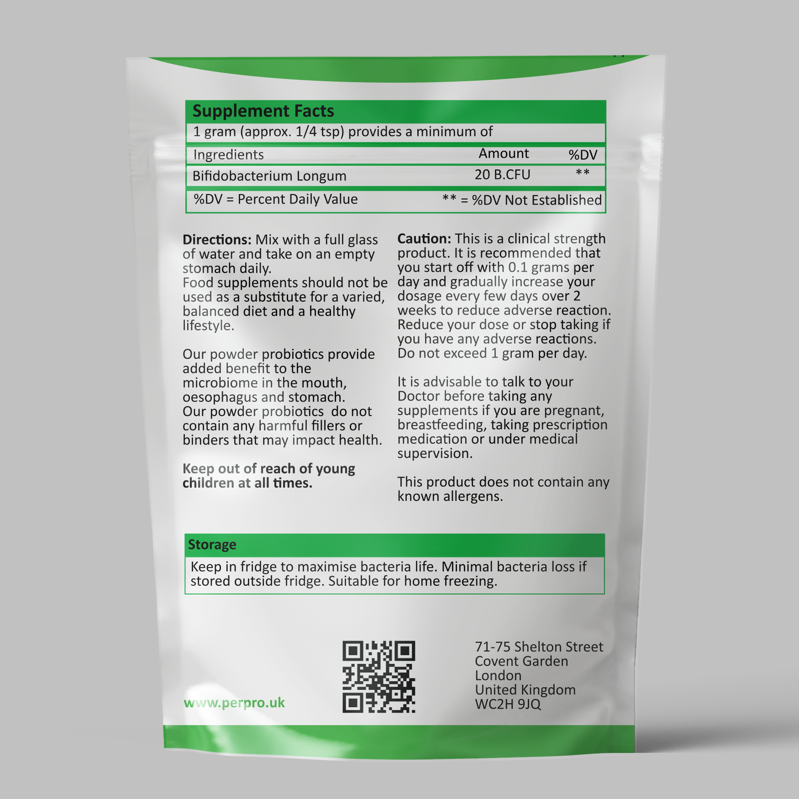 Bifidobacterium Longum 20 Billion CFU/gram - Image 2