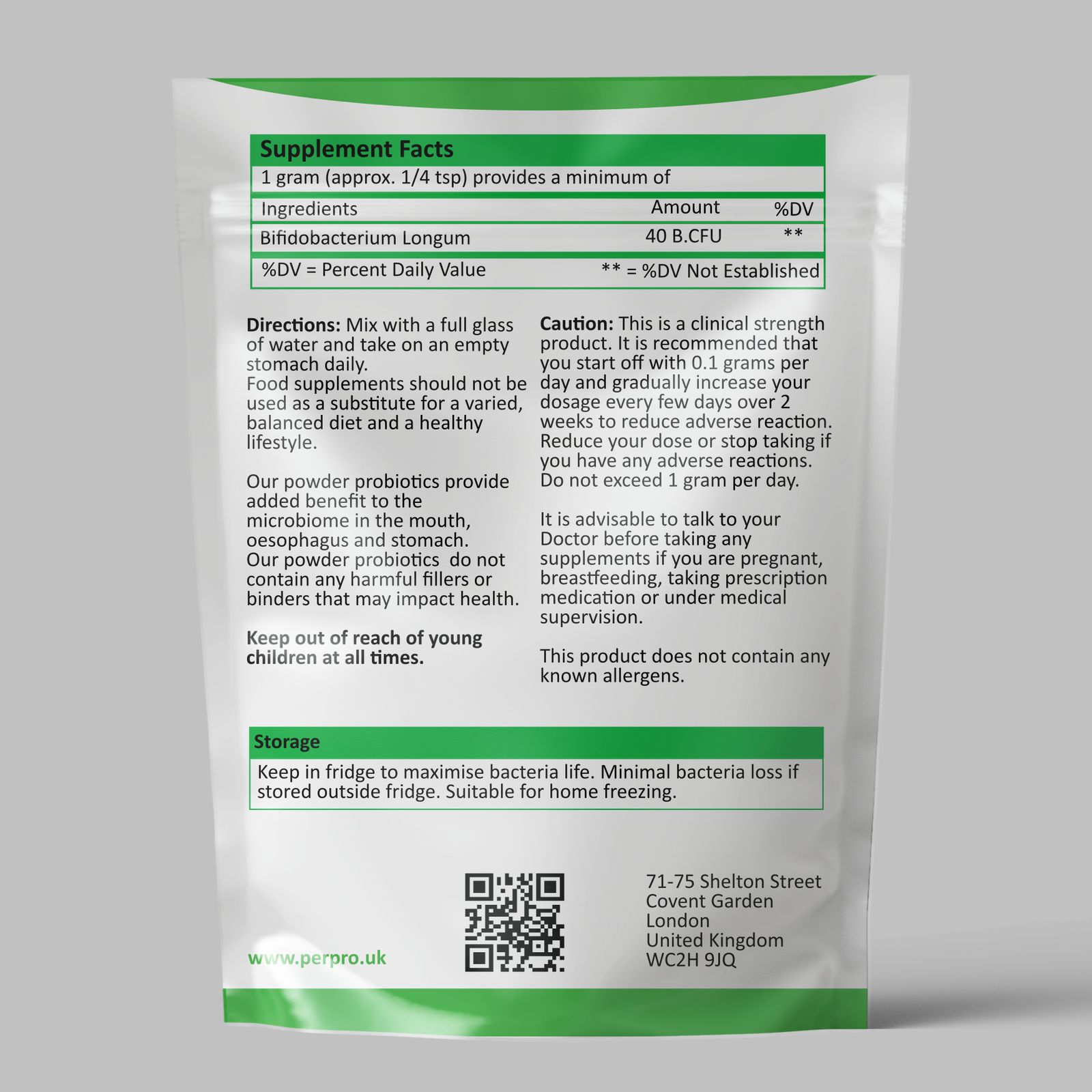 Bifidobacterium Longum 40 Billion CFU/gram - Image 2